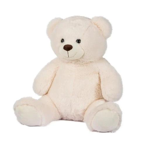 ORSO SEDUTO BIANCO "SNOW" H55CM PELO MORBIDISSMO