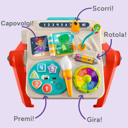 FISHER PRICE TAVOLINO ATTIVITÀ 4-IN-1 JGW89 CANVASS
