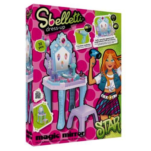 SPECCHIERA 75CM CON SGABELLO E ACCESSORI