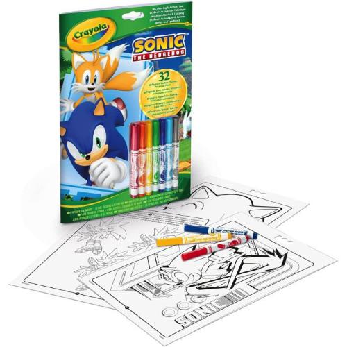 CRAYOLA ALBUM COLOR&STICKER SONIC