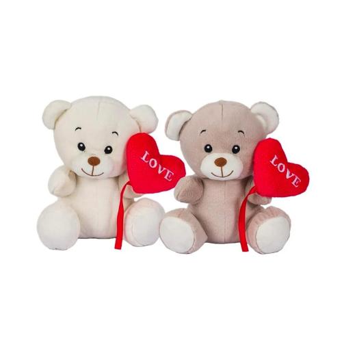 ORSETTO 23CM 2 COL. CON CUORE LOVE