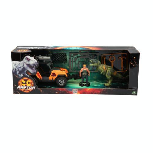 RAPTOR 68 - SET VEICOLO DINOSAURO E PERSONAGGIO