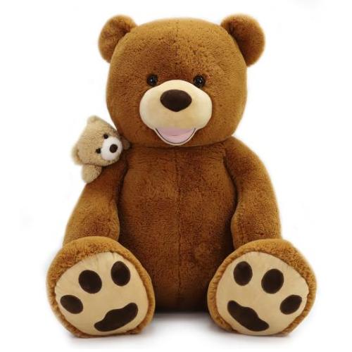 MAGGIE ORSO PELUCHE C/CUCCIOLO 130CM