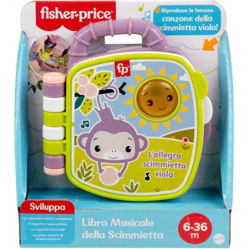 FISHER PRICE LIBRO MUSICALE SCIMMIETTA