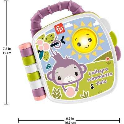 FISHER PRICE LIBRO MUSICALE SCIMMIETTA
