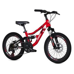 BICI 20 MTB FULL BAMBINO ROSSO DISCO FRENO