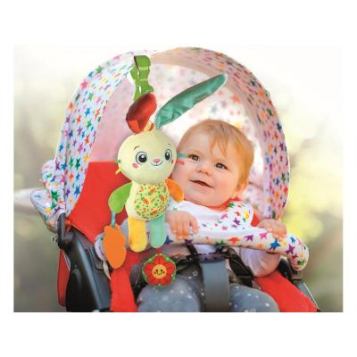 TRAVEL PLUSH WITH CLAMP BUNNY