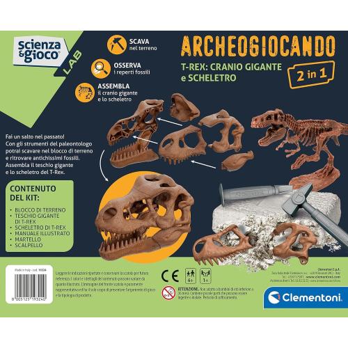 ARCHEOGIOCANDO - DIG KIT T-REX 2IN1