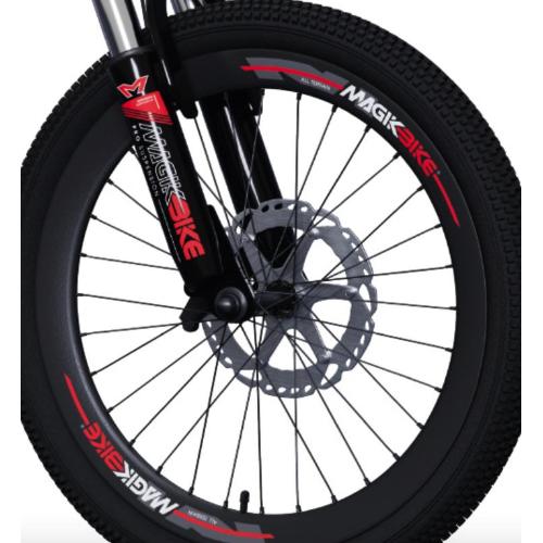 BICI 20 MTB FULL BIANCO/ROSSO DISCO FRENO