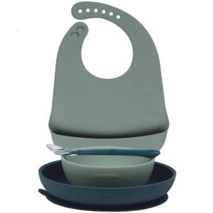 NATTOU SET PER LA PAPPA VERDE CON BAVAGLINO