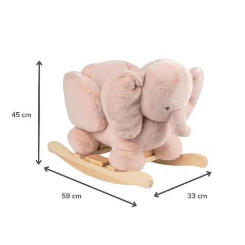 NATTOU DONDOLO ELEFANTE ROSA