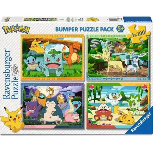 PUZZLE 4 X 100 POKEMON