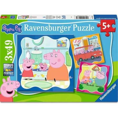 PUZZLE 3X49 PEPPA PIG