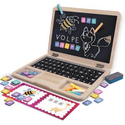 CAROTINA GLI UTILISSIMI PRIMO LAPTOP DI LEGNO