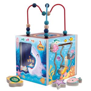 MONTESSORI LEGNO - SENSORY CUBE - THE OCEAN