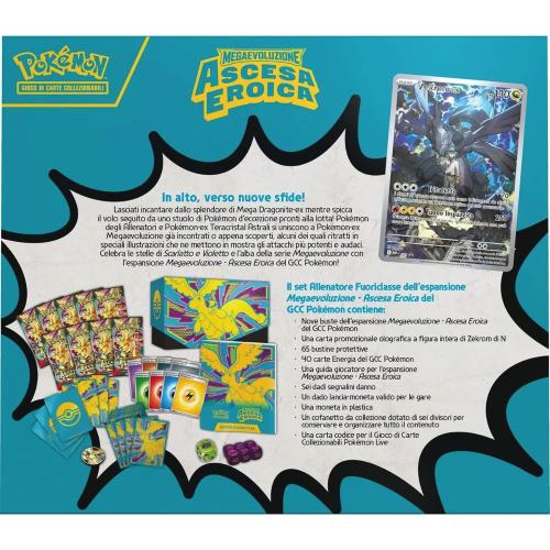 CARTE POKEMON MEGAEVO ASCESA EROICA SET ALLENATORE FUORICLASSE – ZEKROM OLOGRAFICA