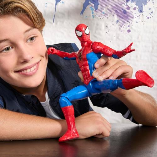 SPIDERMAN RED 30 CM SNODATO NEW