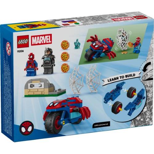 LEGO SPIDEY SULLA MOTO CONTRO RHINO