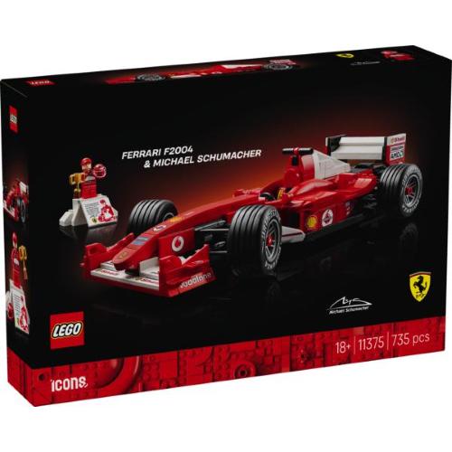 LEGO ICONS FERRARI F2004 E MICHAEL SHUMACHER