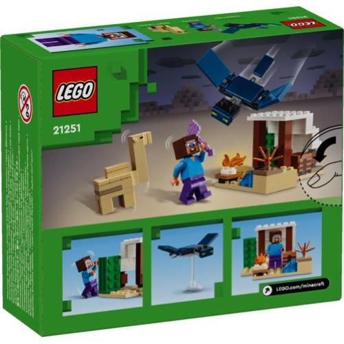 LEGO MINECRAFT SPEDIZIONE DI STEVE NEL DESERTO