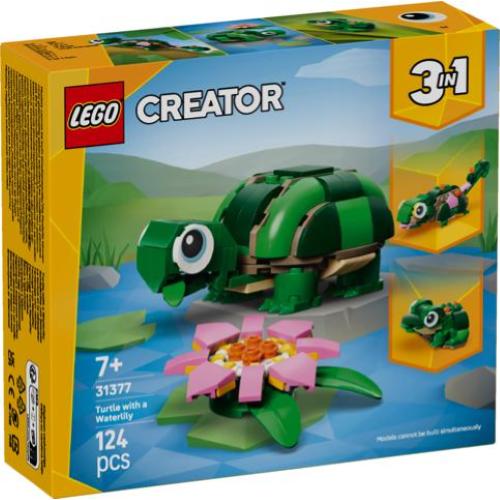 LEGO CREATOR TARTARUGA CON FIORE DI NINFEA 3 IN 1