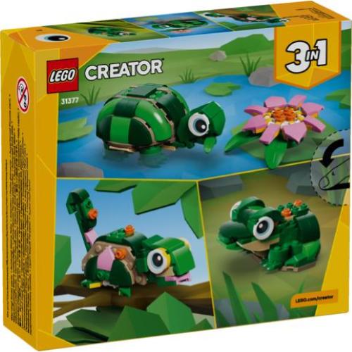 LEGO CREATOR TARTARUGA CON FIORE DI NINFEA 3 IN 1