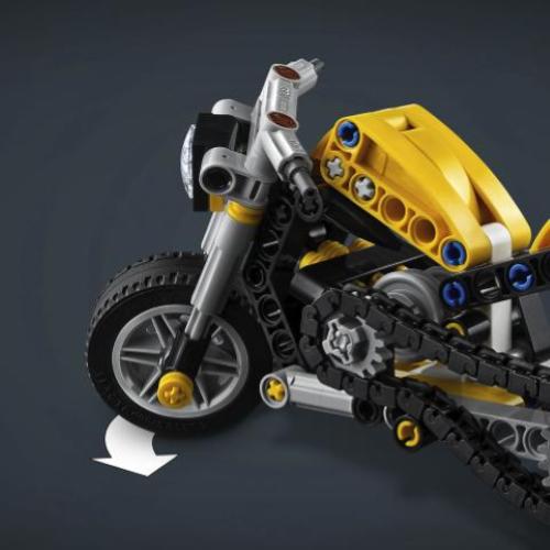 LEGO TECHNIC MOTO GIALLA 
