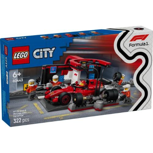 LEGO CITY FORMULA 1 PIT STOP E MECCANICI CON MONOPOSTO