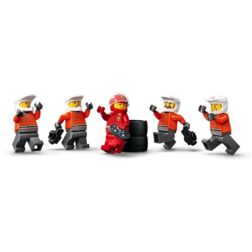 LEGO CITY FORMULA 1 PIT STOP E MECCANICI CON MONOPOSTO
