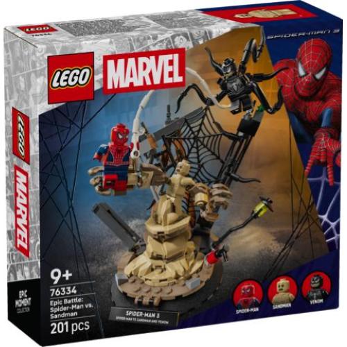 LEGO SUPER HEROES MARVEL BATTAGLIA EPICA: SPIDERMAN VENOM CON TENTACOLI E SANDMAN
