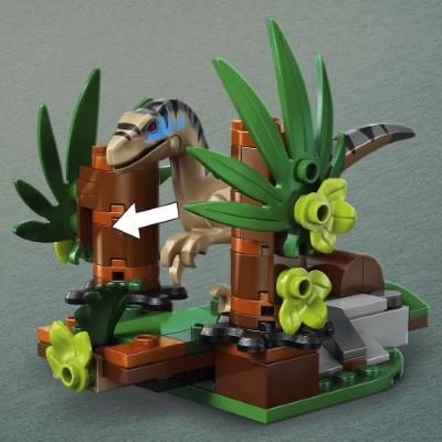 LEGO JURASSIC WORLD FUGA DAL RAPTOR SUL FUORISTRADA