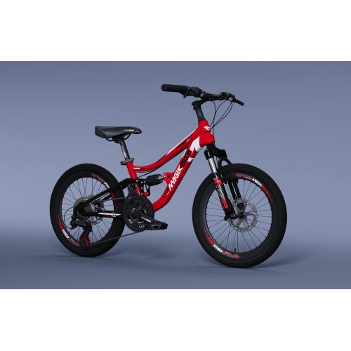 BICI 20 MTB FULL BAMBINO ROSSO DISCO FRENO