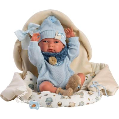 REBORN VINILE NICO 40CM SACCO NANNA AZZURRO