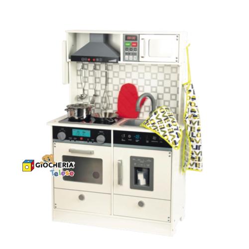 GIOCHI DI CASA - CUCINA IN LEGNO H CM.95 LAVELLO FUNZIONANTE
