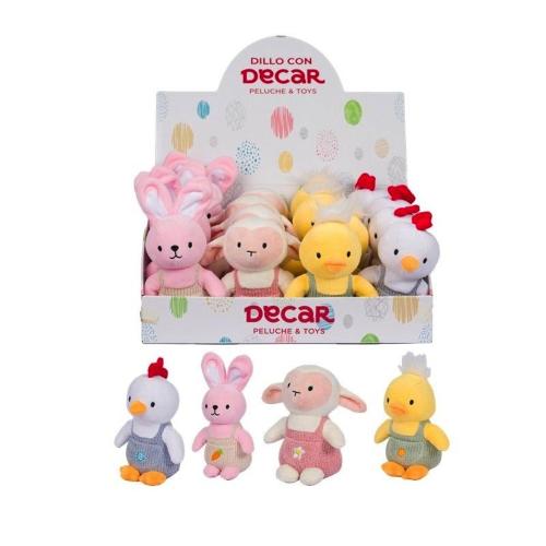 ANIMALI 16 CM CON SALOPETTE 