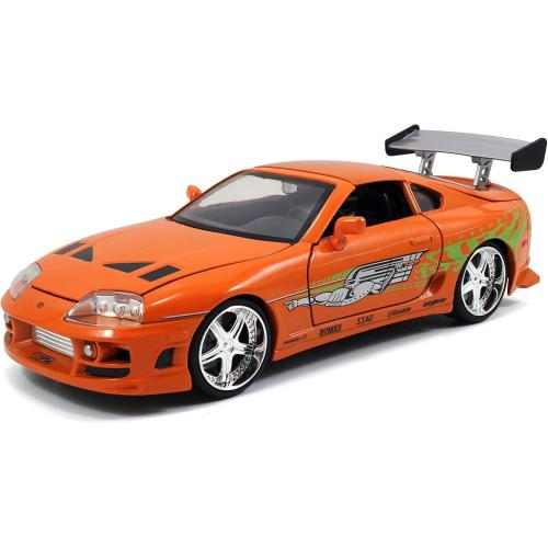 FAST & FURIOUS 1995 TOYOTA SUPRA IN SCALA 1:24 DIE-CAST, FUNZIONAMENTO A RUOTA LIBERA, PARTI APRIBILI