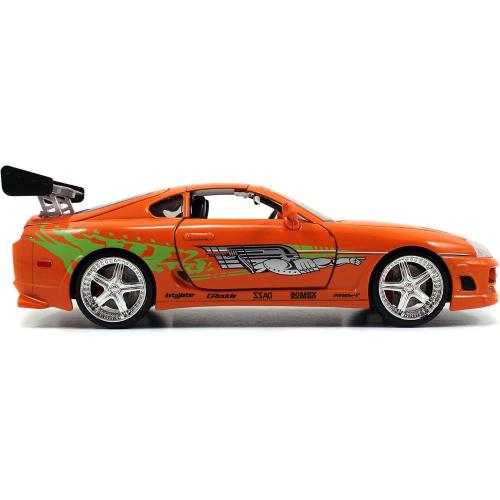 FAST & FURIOUS 1995 TOYOTA SUPRA IN SCALA 1:24 DIE-CAST, FUNZIONAMENTO A RUOTA LIBERA, PARTI APRIBILI