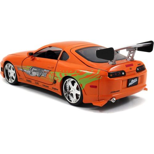 FAST & FURIOUS 1995 TOYOTA SUPRA IN SCALA 1:24 DIE-CAST, FUNZIONAMENTO A RUOTA LIBERA, PARTI APRIBILI