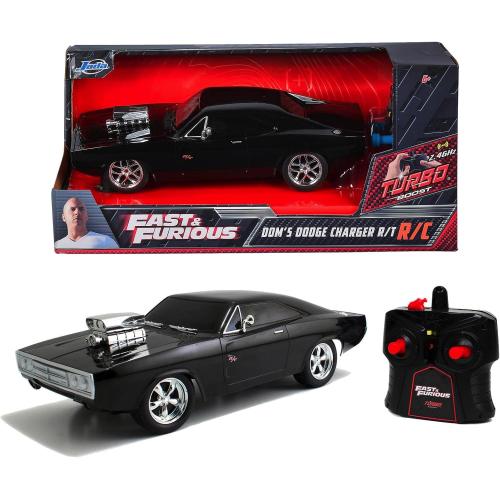 FAST & FURIOUS RC DODGE CHARGER DEL 1970 IN SCALA 1:24 DUE CANALI, FREQUENZA 2,4 GHZ, FUNZIONE TURBO