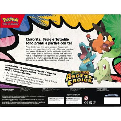 COLLEZIONE CARTE POKEMON COMPAGNI D'AVVENTURA CON SPILLA DELUXE