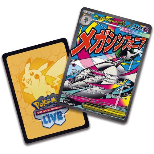 POKEMON COLLEZIONE CARTE CON POSTER PREMIUM DI MEGA LUCARIO-EX E MEGA GARDEVOIR-EX