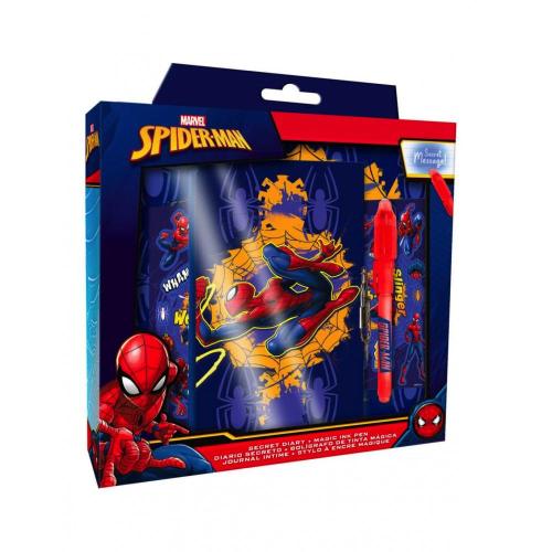 DIARIO SEGRETO CON PENNA MAGICA UV SPIDERMAN