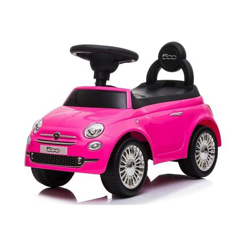 AUTO CAVALCABILE FIAT 500 ROSA EFF SONORI