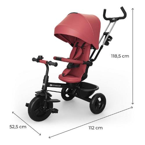 TRICICLO Kinderkraft ASTON 2 PLUS ROSA