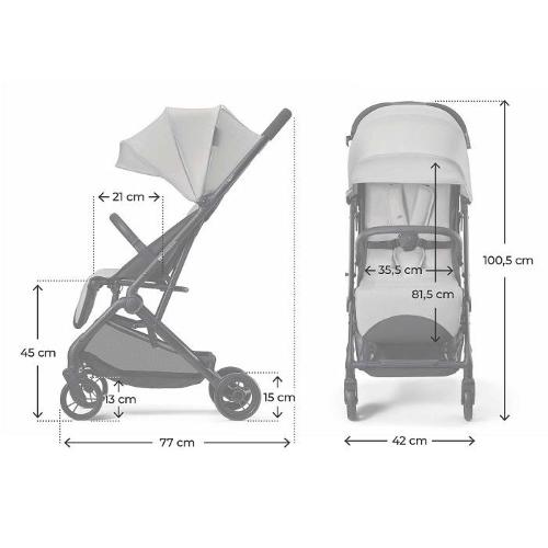 PASSEGGINO Kinderkraft INDY 3 GREY