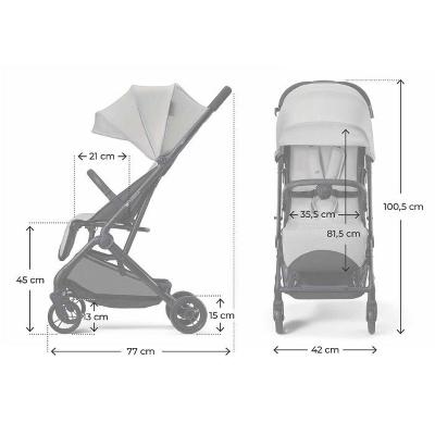 PASSEGGINO Kinderkraft INDY 3 GREY