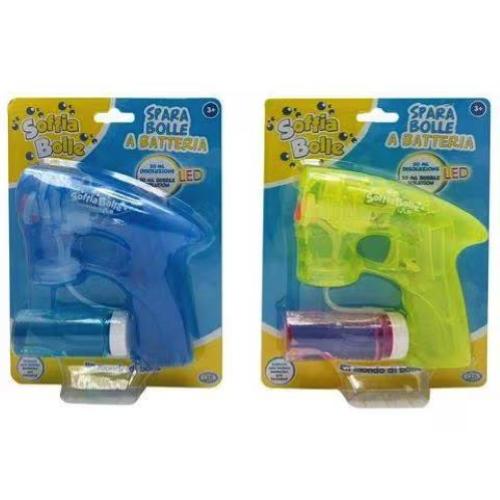 SOFFIABOLLE PISTOLA SPARA BOLLE A BATTERIA 50 ML