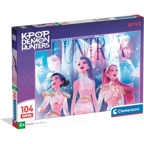 PUZZLE K-POP DEMON HUNTERS 104 PEZZI 6 ANNI (3 MODELLI ASSORTITI)