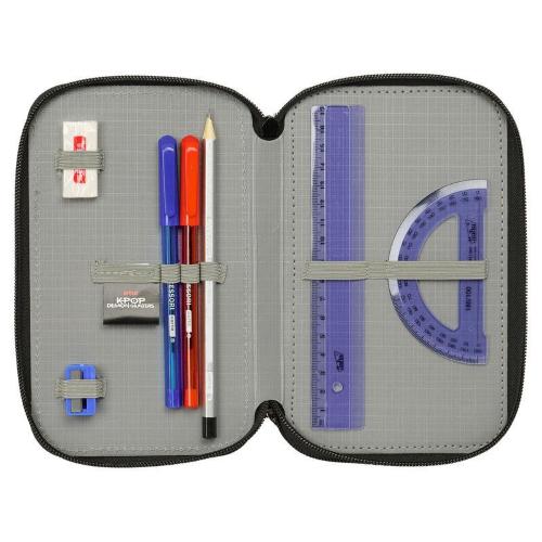 ASTUCCIO TRIPLO RIEMPITO 37 PEZZI. K-POP DEMON HUNTERS - NERO