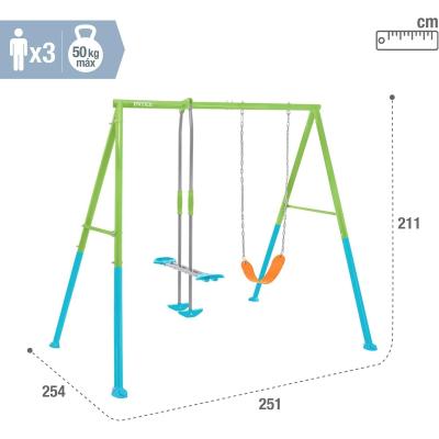 INTEX ALTALENA COLORATA 249x249x203 CM 2 POSTI